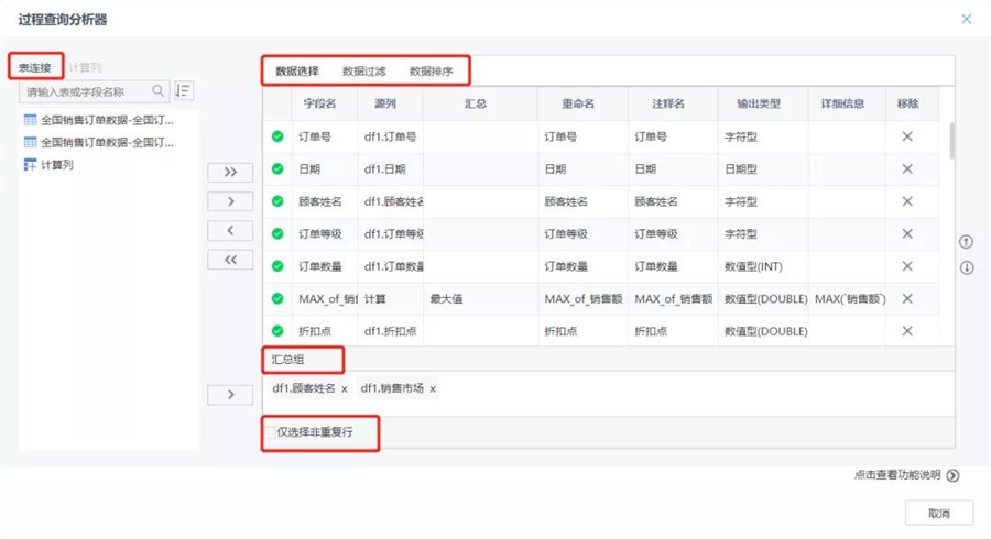 數(shù)據(jù)建模過(guò)程查詢(xún)分析器